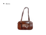 Densi Pocket Stitch Square Shoulder Bag
