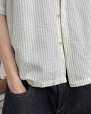 Pet seersucker short-sleeve shirt