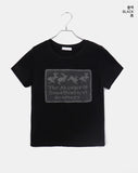 Puring Rabbit Lace Print Short Sleeve T-Shirt