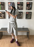 DOUBLE ♡ HALF HOOD T