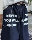 Crea Lettering Bermuda Pants