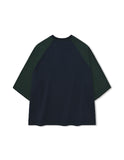 [AG] Color Block Raglan 7 Sleeve
