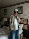Summer Seersucker Check Shirt