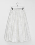 Lyndon Dot Banding Balloon Long Skirt