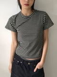 (Brushed) HEAT STRIPE HALF T