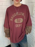 [unisex] Clean Layered Color Matching Over Long Sleeve Tee
