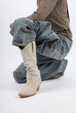 western linen boots
