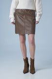 Fox leather round skirt