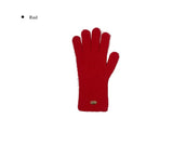 Levon Angora Glove Fingerhole Knit Gloves