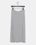 [Adjustable Strap] Genshi Frill Span Strap Long Skirt