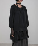 3-Layered Scarf Long Sleeve