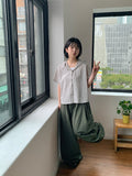 Meters Summer Check Hood Short Sleeve Shirt