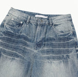 Godin Washed Back Pocket Wide Denim