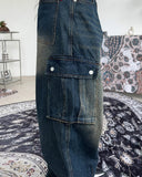Cardan Washing Cargo Denim Pants