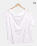 Lecan Off-Shoulder Short Sleeve T-shirt