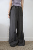 Small check back tape pants