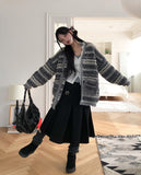 Here Bohemian fringe Tweed Cardigan