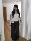 Appe Nonfade Banding Raw Wide Denim Pants