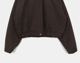 Wicon Collar Cotton Crop Short Jumper Jacket