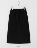 Mintiti slit nylon banding long skirt
