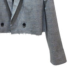 Grove Check Cutting Crop Blazer