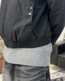 Rat Fur Hooded Bomber Jacket