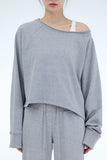 PRTN) Rough Cutting Raglan Off Shoulder