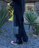 Beito mix track cargo pants