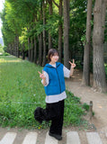 Wormed Dot Ribbon Banding Wide Pants