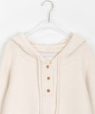 Chomin Half Open Waffle Wool Hood Knit