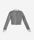 Layered Cardigan Shirt