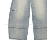 As Vintage Cut-out Wide Denim Pants