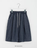 [unisex] Mizuki Carpender Banding Bermuda Cotton Pants