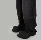 Double patch balloon jeans