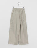 Hentin banding string wide cargo pants
