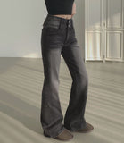 Pelvic Fever Brushed Span 2-Button Bootcut Denim Pants