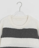 Erlv Boucle Stripe Round Knit