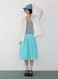 FRILL BUTTON SLEEVELESS