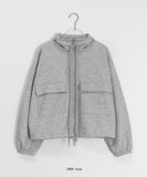 Pugling Cotton Collar Zip-up Jumper
