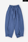 Structured pintuck balloon sweatpants