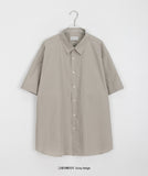 Deiku Basic Cotton Over Short Sleeve Shirt