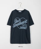 Yoho Heart Printed Over Short Sleeve Tee