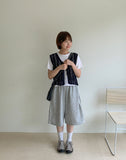 Segon Punching Ribbon Knit Vest