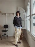 Kona basic three tuck wide pants