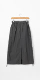 Warmogu Cargo Shirring Long Skirt