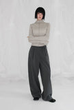 PINSTRIPE STRAP SLACKS