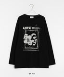 [unisex] Roydu Printing Over Long Sleeve Tee