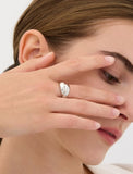 Plump Twist Silver Ring