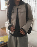 [Fur Lining] Tecum Suede Fur Mustang Jacket