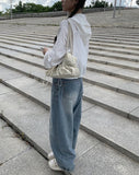Show Light Blue Denim Wash Wide Pants